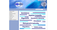 Desktop Screenshot of ecoair.cz