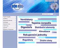 Tablet Screenshot of ecoair.cz